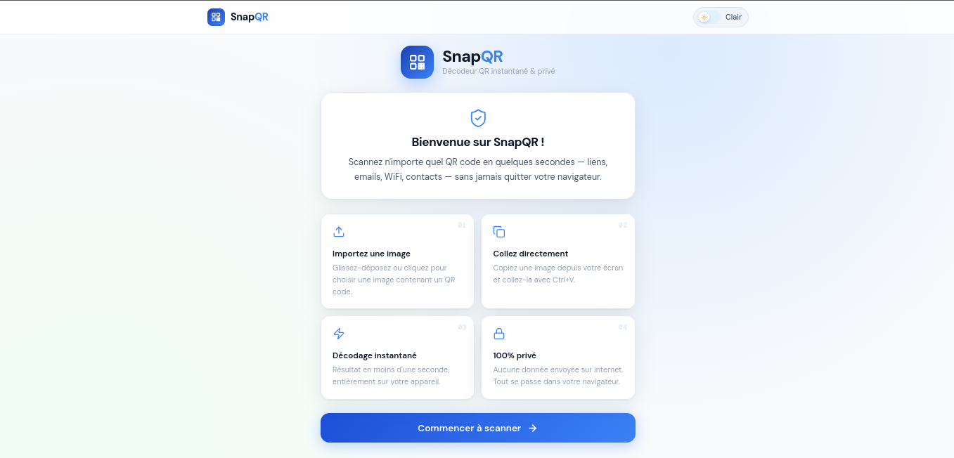 SnapQR preview
